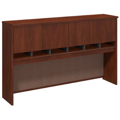 Picture of Bush Business Furniture Components 4 Door Hutch, 72inW, Hansen Cherry/Graphite Gray, Standard Delivery