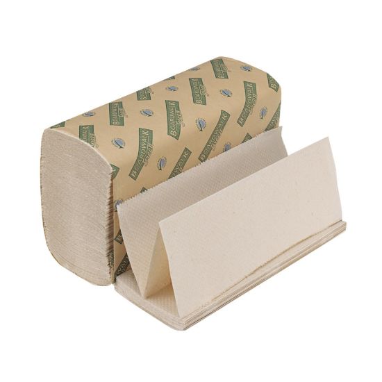 Picture of Boardwalk Green Multi-Fold 1-Ply Paper Towels, 200 Sheets Per Pack, Case Of 20 Packs