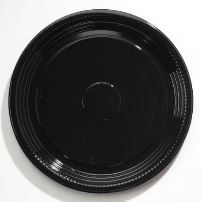 Picture of WNA Caterline Casuals Thermoformed Platters, 16in Diameter, Black, Pack Of 25 Platters