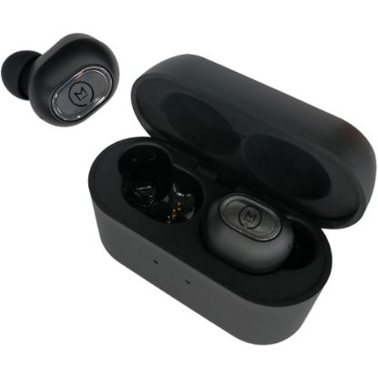 Picture of Morpheus 360 PULSE 360 True Wireless Earbuds, Wireless In-Ear Headphones- CVC 8.0 Noise Cancelling, Magnetic Charging Case, 40 Hour Play time, Black TW7500B - Stereo - True Wireless - Bluetooth - Earbud - Binaural - In-ear - Noise Canceling - Black