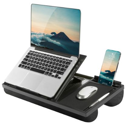 Picture of LapGear Ergo Pro Lap Desk, 3.1inH x 20.5inW x 10.5inD, Black