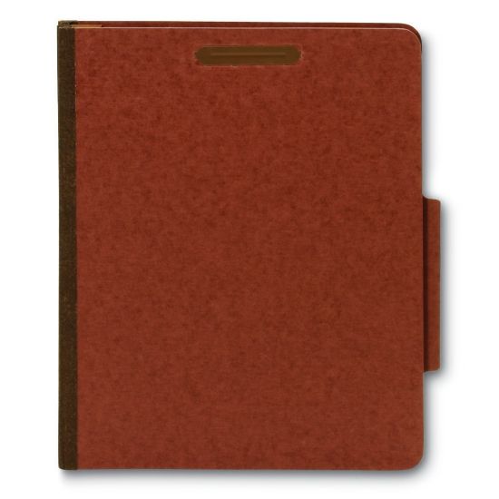 Picture of [IN]PLACE Classification Folders, Letter, 2 Dividers, 30% Recycled,  Earth Red, Box Of 10 Folders