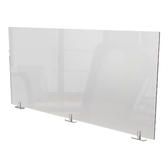 Picture of Ghent Partition Extender, With Tape, 18inH x 48inW x 1-1/2, Clear