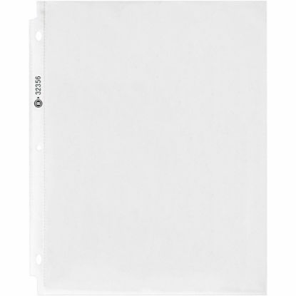 Picture of Business Source Nonglare Top-loading Sheet Protectors - 11in Height x 9in Width - 2.4 mil Thickness - For Letter 8 1/2in x 11in Sheet - Rectangular - Clear - Polypropylene - 50 / Pack