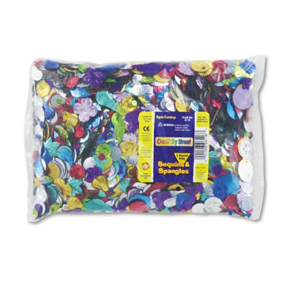 Picture of Creativity Street Sequins & Spangles 1 Pound Bag - Decoration, Craft, Classroom, Costume - Recommended For - 1 Pack - Assorted