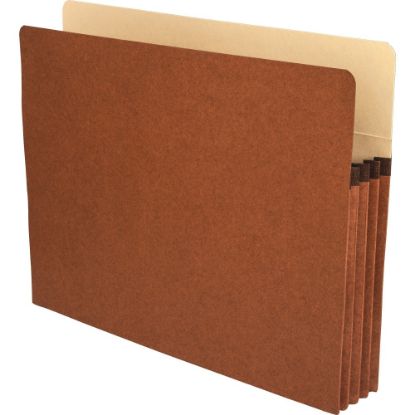 Picture of Business Source Expanding File Pockets, 3 1/2in Expansion, Letter Size, 8 1/2in x 11in, Redrope, Box Of 25 File Pockets