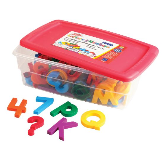 Picture of Educational Insights AlphaMagnets & MathMagnets, Jumbo, Multi-Colored, Pack Of 100