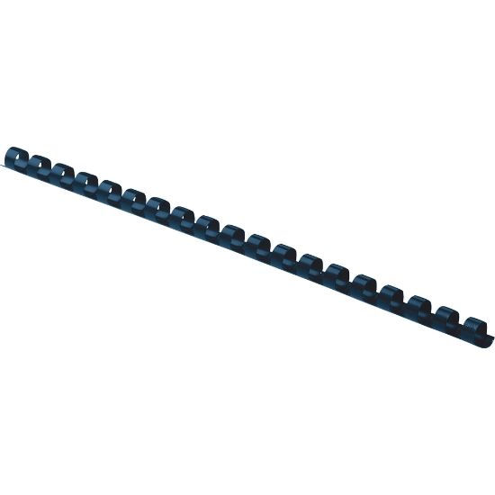 Picture of Fellowes 19-Ring Plastic Comb Binding, 0.3in x 10.8in x 0.3in, Navy, Pack Of 100