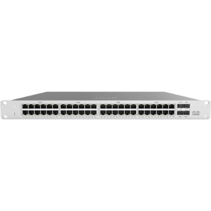 Picture of Meraki MS120-48 1G L2 Cloud Managed 48X - 48 Ports - Manageable - 2 Layer Supported - Modular - 4 SFP Slots - 36 W Power Consumption - Twisted Pair, Optical Fiber - 1U High - Rack-mountable, Desktop - Lifetime Limited Warranty