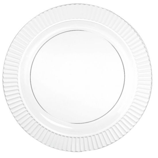 Picture of Amscan Clear Plastic Plates, 10-1/4in, Pack Of 16 Plates