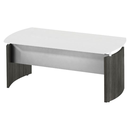 Picture of Mayline Desk Base - 1in x 29.7in x 1in x 26in - Beveled Edge - Finish: Gray Steel Laminate - Water Resistant, Stain Resistant, Abrasion Resistant, Durable, Modesty Panel, Leveling Glide