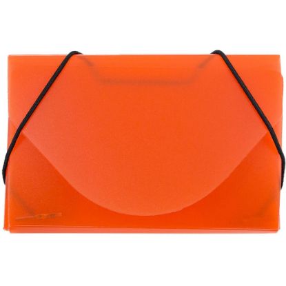 Picture of JAM Paper Business Card Case With Elastic Closure, Orange Frost