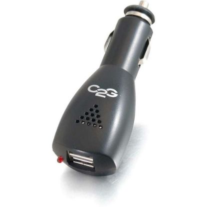 Picture of C2G 2-Port USB Car Charger - DC Adapter - Phone Charger Adapter - 5 V DC Output Voltage - 2.10 A Output Current