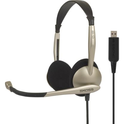 Picture of Koss On-Ear Stereophone Headset, Gray, CS100