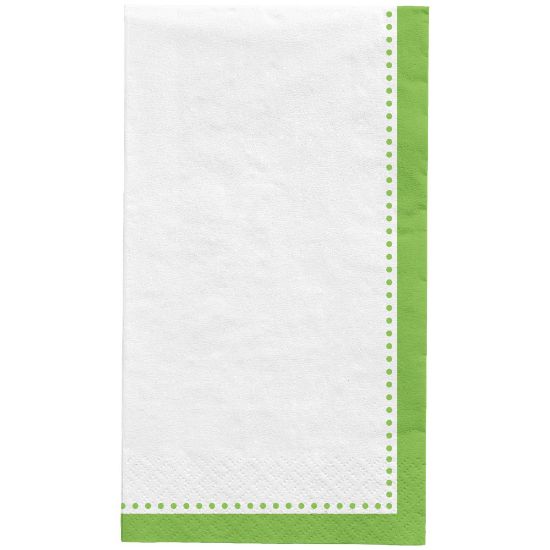 Picture of Amscan Premium Buffet Napkins, 7-3/4in x 4-1/2in, Kiwi Green