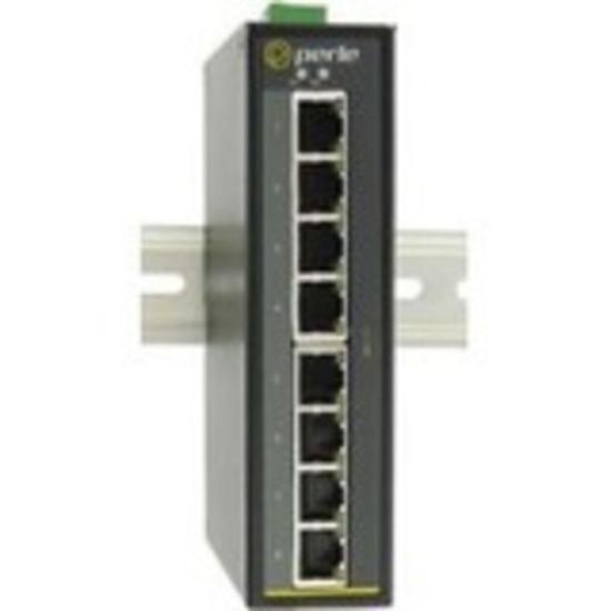 Picture of Perle IDS-108F Industrial Ethernet Switch - 9 Ports - Fast Ethernet - 10/100Base-T, 100Base-FX - 2 Layer Supported - Optical Fiber, Twisted Pair - Panel-mountable, Wall Mountable, Rail-mountable, Rack-mountable - 5 Year Limited Warranty