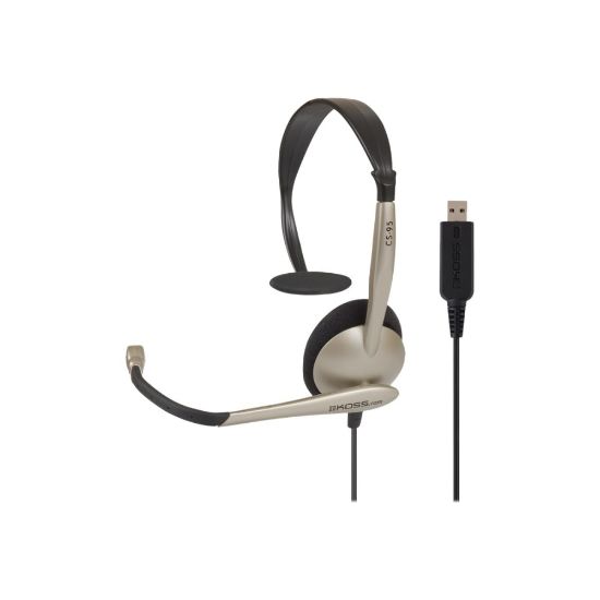 Picture of Koss CS95 USB On-Ear Communication Headset, Black/Gray, 184060