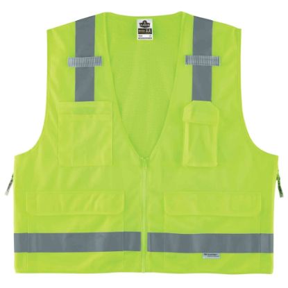 Picture of Ergodyne GloWear Safety Vest, Surveyors 8250Z, Type R Class 2, Small/Medium, Lime