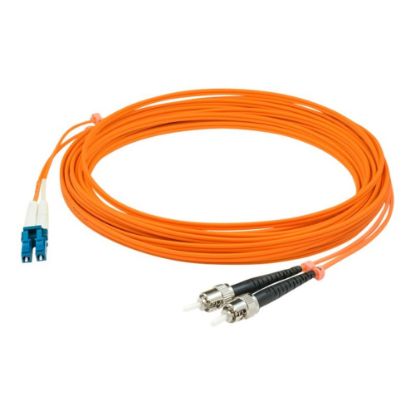 Picture of AddOn 2m LC to ST OM1 Orange Patch Cable - Patch cable - LC/UPC multi-mode (M) to ST/UPC multi-mode (M) - 2 m - fiber optic - duplex - 62.5 / 125 micron - OM1 - halogen-free - orange