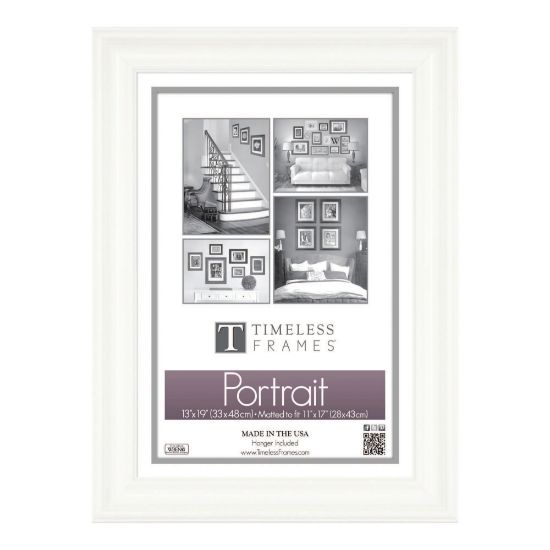 Picture of Timeless Frames Lauren Frame, Portrait, 13in x 19in, White