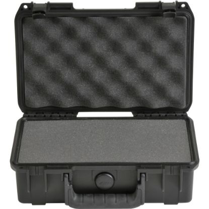 Picture of SKB Cases iSeries Injection-Molded Mil-Standard Waterproof Case With Cubed Foam And Cushion Grip Handle, 10-3/4inH x 6-1/8inW x 3-1/4inD, Black