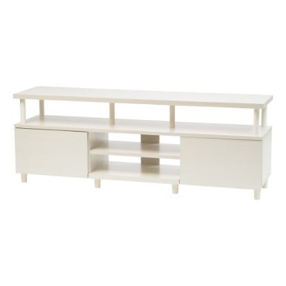 Picture of IRIS TV Stand For 70in TVs, 23-1/4inH x 63inW x 15-5/16inD, White