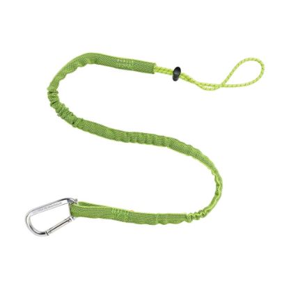 Picture of Ergodyne Squids 3100 Extended Single-Carabiner Tool Lanyards, 10 Lb, 54in, Lime, Pack Of 6 Lanyards