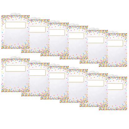 Picture of Ashley Productions Hanging Confetti Pattern Storage Bags, 10-1/2in x 12-1/2in, 6 Bags Per Pack, Set Of 2 Packs