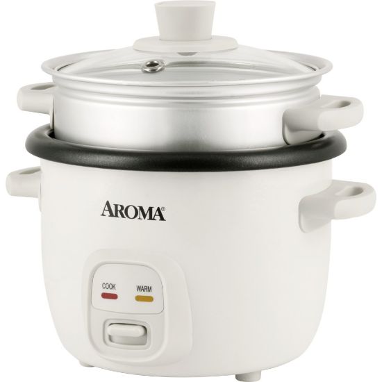 Picture of Aroma ARC-302-1NG 4-Cup Rice And Grain Cooker, White