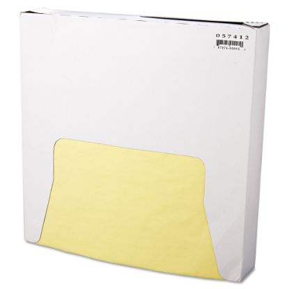 Picture of Bagcraft Grease-Resistant Paper Wraps, 12in x 12 ", Yellow, 1,000 Sheets Per Box, Case Of 5 Boxes