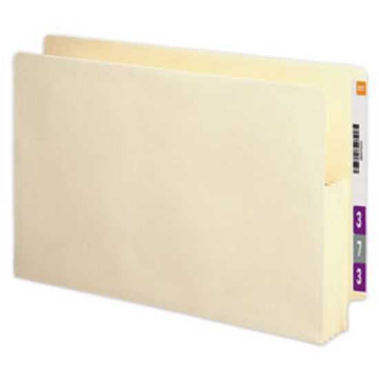 Picture of Smead End-Tab File Pockets , Legal Size (8 1/2in x 14in), 3 1/2in Expansion, Manila, Box Of 25