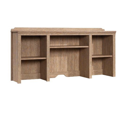 Picture of Sauder Rollingwood 54inW Hutch For Credenza Or Writing Desk, Brushed Oak