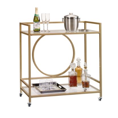 Picture of Sauder International Lux Cart, Satin Gold