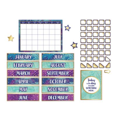 Picture of Carson-Dellosa Galaxy Calendar Bulletin Board Set