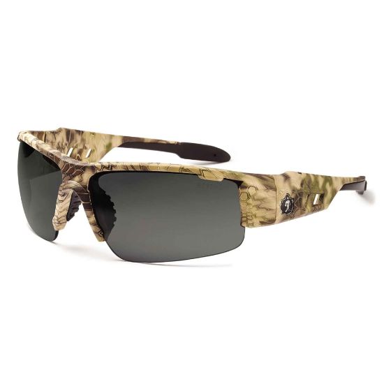 Picture of Ergodyne Skullerz Safety Glasses, Dagr, Kryptek Highlander Frame, Smoke Lens