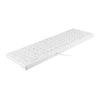 Picture of Macally 103 Key USB Keyboard with Short-Cut Keys, Full-Size, White