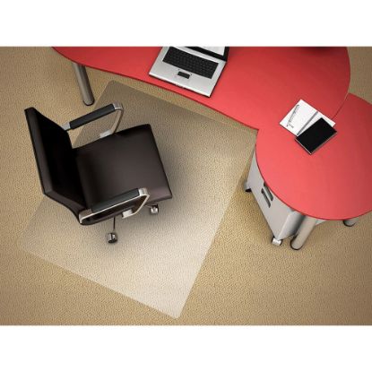 Picture of Deflecto Polycarbonate Chair Mat For Pile Carpets, 45inW x 53inD, Clear