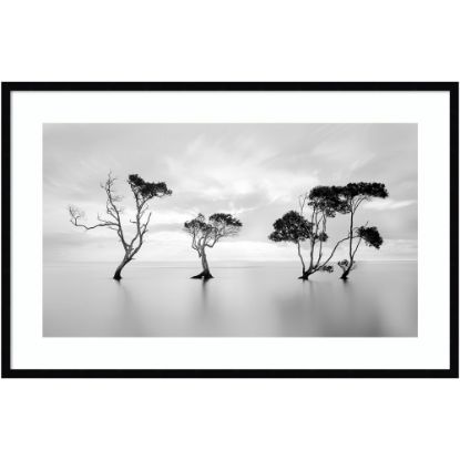 Picture of Amanti Art Waving Trees by Steven Fudge Wood Framed Wall Art Print, 41inW x 27inH, Black