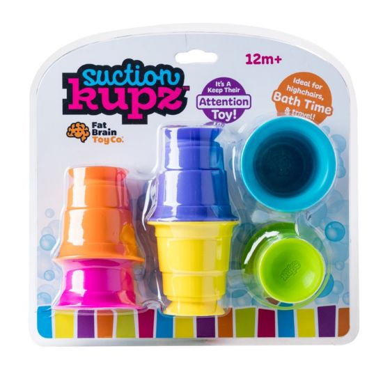 Picture of Fat Brain Toy Company Suction Kupz, 2-1/2in, Assorted Colors, Set Of 6 Kupz