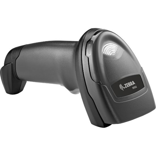 Picture of Zebra DS2208 Handheld Barcode Scanner - Cable Connectivity - 30 scan/s - 14.49in Scan Distance - 1D, 2D - Imager - Linear, Single Line - USB - Twilight Black