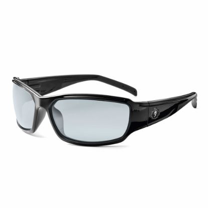 Picture of Ergodyne Skullerz Safety Glasses, Thor, Anti-Fog, Black Frame, Indoor/Outdoor Lens