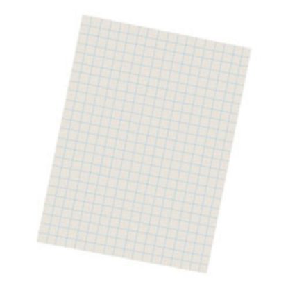 Picture of Pacon Quadrille-Ruled Heavyweight Drawing Paper, 1/2in Squares, White, Pack Of 500 Sheets