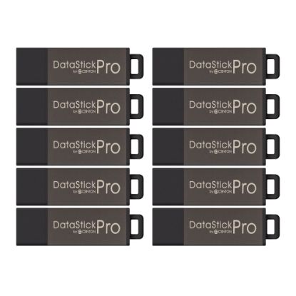 Picture of Centon DataStick Pro USB 2.0 Flash Drives, 32GB, Gray, Pack Of 10 Flash Drives