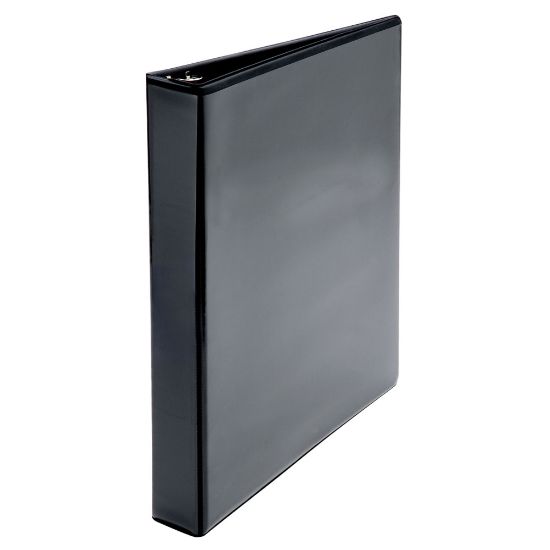 Picture of SKILCRAFT View 3-Ring Binder, 1in D-Rings, Black (AbilityOne 7510-01-420-8078)