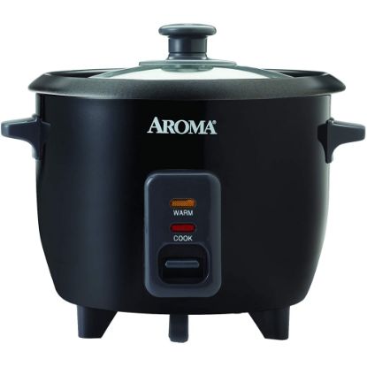 Picture of Aroma ARC-363-1NGB 6-Cup Pot Style Rice Cooker, Black