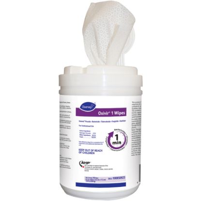 Picture of Diversey Oxivir 1 Wipes, 6in x 7in, 160 Wipes Per Container, Pack Of 12 Containers