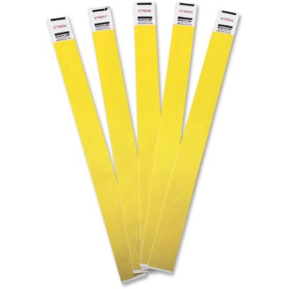 Picture of Advantus Tyvek Wristbands, AVT75444, Yellow, Tyvek, Pack Of 100