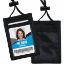 Picture of Advantus Vertical ID/Convention Neck Pouch - Vertical - Nylon - 12 / Pack - Black