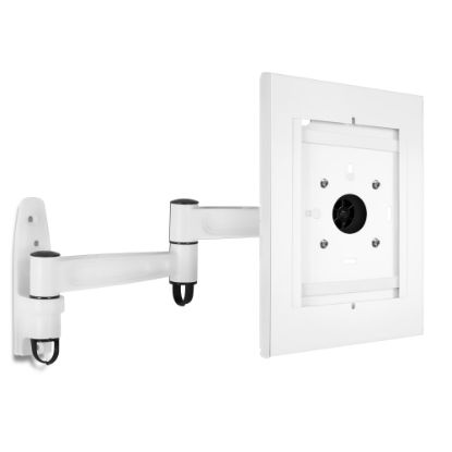 Picture of Mount-It! MI-3774W Secure Wall Mount For Select 10.1 - 10.5in Tablets, 8-3/4inH x 12-3/4inW x 3-1/2inD, White