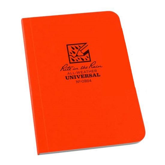 Picture of Rite in the Rain All-Weather Memo Book, Orange, 60 Sheets Per Pad, 3 1/8 x 5, Pack Of 6